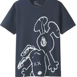 Kaws x Uniqlo x Peanuts Snoopy Falling Tee